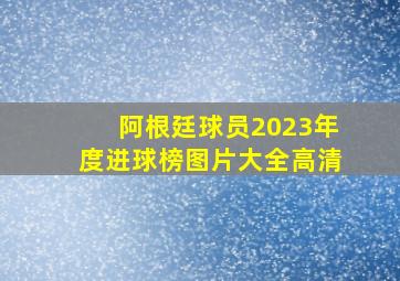 阿根廷球员2023年度进球榜图片大全高清