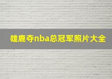 雄鹿夺nba总冠军照片大全