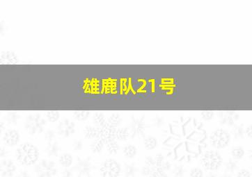 雄鹿队21号