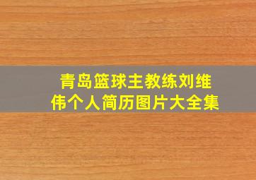 青岛篮球主教练刘维伟个人简历图片大全集