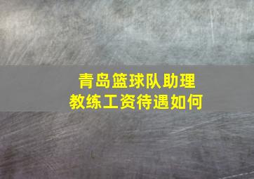 青岛篮球队助理教练工资待遇如何