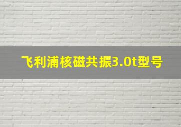 飞利浦核磁共振3.0t型号