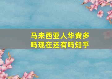 马来西亚人华裔多吗现在还有吗知乎