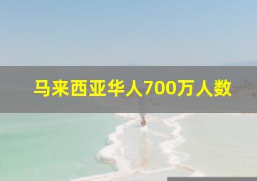 马来西亚华人700万人数