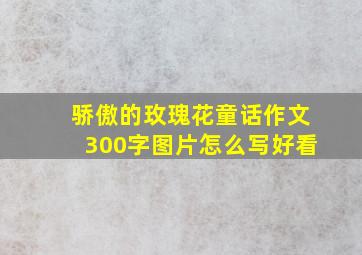 骄傲的玫瑰花童话作文300字图片怎么写好看