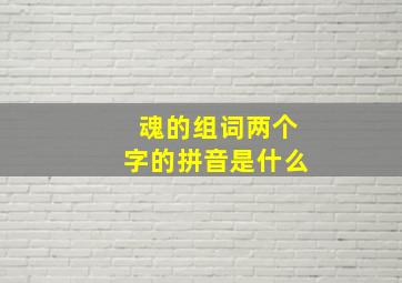 魂的组词两个字的拼音是什么