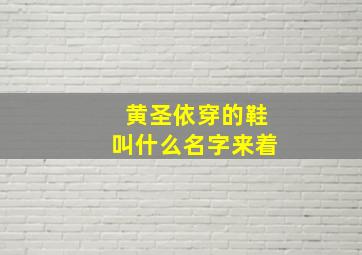 黄圣依穿的鞋叫什么名字来着