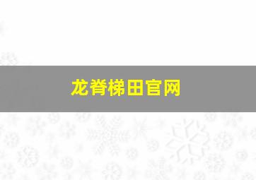 龙脊梯田官网